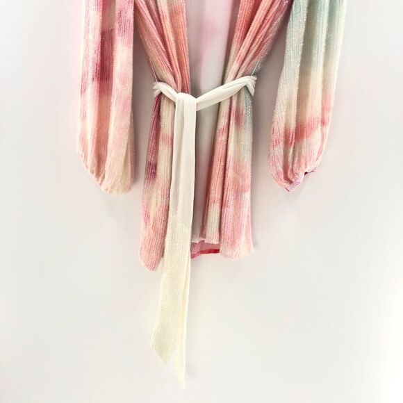 Retrofete Gabrielle Robe Dress in Marble Pink Small - Picture 5 of 13